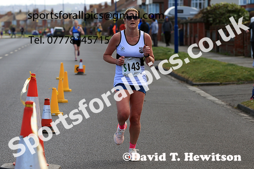Senior womens Northern 6 Stage Road Relay, 2025 Northern 12 and 6 Stage Road Relays and Junior 5k, Redcar. Photo: David T. Hewitson/Sports for All Pics